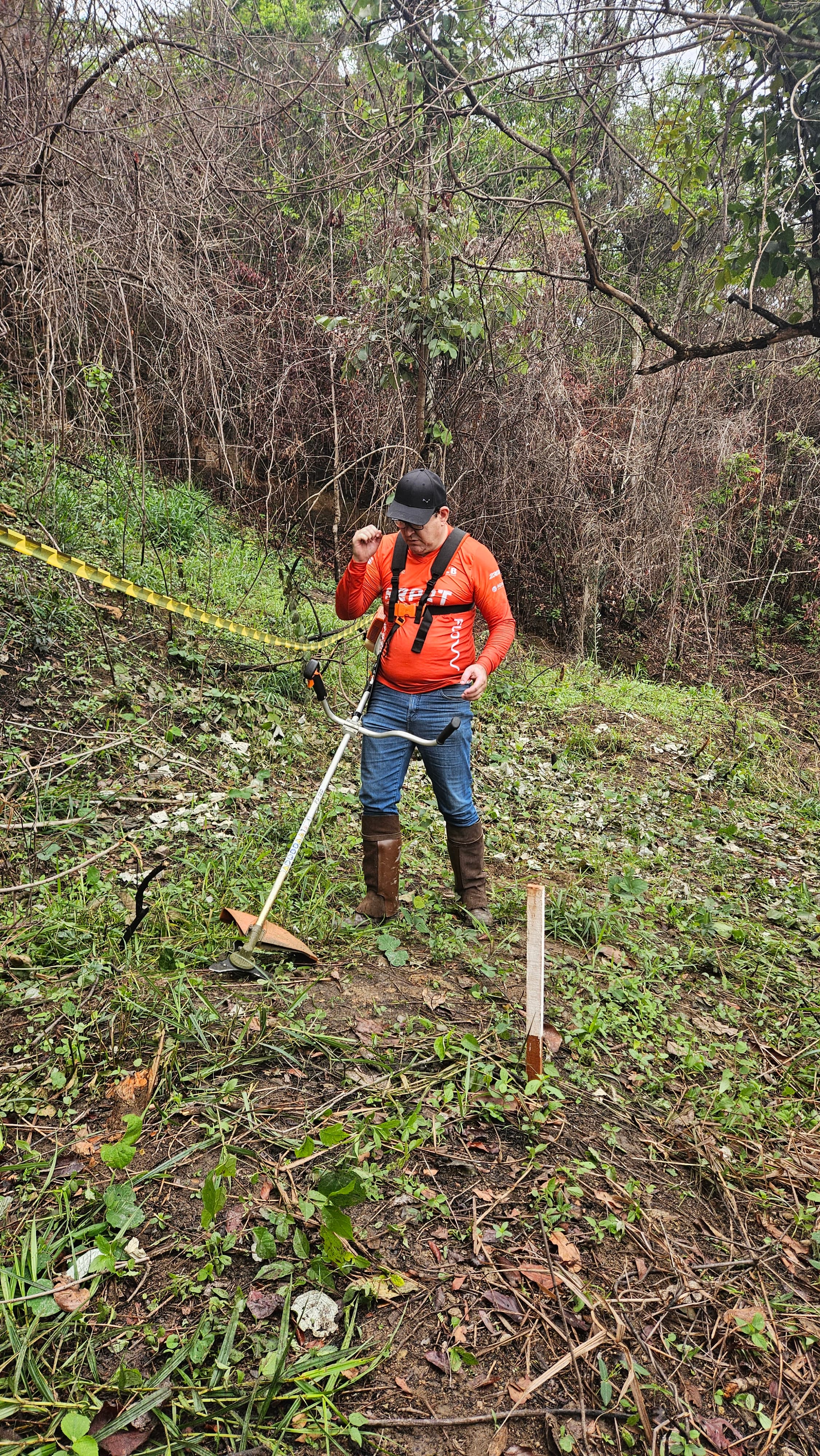 Mutirão de organização do Bike Park de Betim